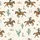 Western Enthusiasts' Whimsical Vintage Cowboy Landscape Seamless Pattern with Brown Horses, Teal Cacti & Bone Background Satin Pajamas Set - 4