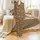 Western Enthusiasts' Vintage Engraved Cowboy & Covered Wagon State Names All-Over Print Earthy Brown Tan Satin Pajamas Set - 2