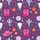 Whimsical Western Dreamers Vibrant Plum Purple Hot Pink Cowboy Boots Disco Ball Cactus Yellow Star Pattern Satin Pajamas Set - 4