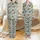 Western Enthusiasts' Pale Blue Vintage Americana Desert Frontier Cowboy Cowgirl Pioneer Red Flower Pattern Satin Pajamas Set - 1