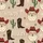 Holiday Western Fans' Rustic Vintage Red Hat Santa HOWDY Cactus Boots Pattern Satin Pajamas Set - 4