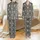 Western Art Lover's Seamless Black Bone White Tribal Geometric Cow Skull Design with Tan Horns, Feathers, and Arrows Satin Pajamas Set - 1