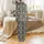 Western Art Lover's Seamless Black Bone White Tribal Geometric Cow Skull Design with Tan Horns, Feathers, and Arrows Satin Pajamas Set - 3
