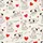 Puppy Lovers' Whimsical Hand-Drawn Cartoon Dalmatian Puppies & Red Hearts Cream Pattern Satin Pajamas Set - 3