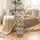 Western Enthusiasts' Muted Teal Sandy Beige Vintage Illustrative Western Desert Cowboy Cowgirl All-Over Pattern Satin Pajamas Set - 3