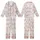 Family Christmas Vintage Toile Winter Wonderland Rustic Maroon Line Art Kid Satin Pajamas Set - 1