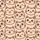 Cat Lovers' Charming Childlike Feline Face Expressions Seamless Repeat Light Peach Brown Satin Pajamas Set - 4