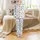 Cow Lovers' Whimsical Hand-Drawn Black White Cartoon Cows Organic Spot Pattern Satin Pajamas Set - 2