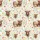 Nature Lovers' Watercolor Highland Cow Wildflower Meadow Pink Orange Green Design Satin Pajamas Set - 4