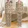 Western Lifestyle Lovers' Playful Hand-Drawn Desert Cream Pattern with Cowboy Hats, Cacti, & Horseshoes Satin Pajamas Set - 1