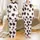 Modern Style Enthusiasts' Hand-Drawn Bright White Pastel Pink Espresso Brown Abstract Cow Print Satin Pajamas Set - 1