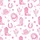 Cowgirl Style Lovers' Whimsical Pink Desert Pattern with Stylized Boots, Hats, Cacti, Horseshoes, Lassos, Stars & Butterflies Satin Pajamas Set - 4