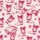 Women's Whimsical Creamy Pink Cowboy Boots, Magenta Bows, Fuchsia Stars Flat Pattern Satin Pajamas Set - 4