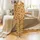 Western Enthusiasts' Rustic Desert Landscape Art with Galloping Cowboys, Wild Horses, Mesas, Cacti in Warm Sandy Yellow and Earthy Tones Satin Pajamas Set - 2