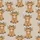 Animal Lovers' Fluffy Baby Highland Cow Caramel Tawny Muted Beige Leopard Bow Seamless Pattern Satin Pajamas Set - 4