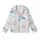 Women's Whimsical Aqua Teal Watercolor Sea Turtle Coral Pink Reef Kid Satin Pajamas Set - 2