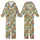 Cat Lovers' Whimsical Multi-Color Cartoon Feline Faces Pattern with Hats and Glasses Kid Satin Pajamas Set - 1