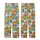 Cat Lovers' Whimsical Multi-Color Cartoon Feline Faces Pattern with Hats and Glasses Kid Satin Pajamas Set - 3