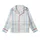 Women's Crisp Plaid Geometric Sky Blue Muted Mint Charcoal Grey Off-White Cornflower Accents Kid Satin Pajamas Set - 2