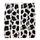 Modern Art Enthusiasts' Black White Abstract Cow Spot Golden Star Burgundy Line Pattern Kid Satin Pajamas Set - 3