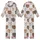 Whimsical Animal Lovers' Fluffy Highland Calves Multi-Color Christmas Lights Pastel Stars Pattern Kid Satin Pajamas Set - 1