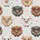 Whimsical Animal Lovers' Fluffy Highland Calves Multi-Color Christmas Lights Pastel Stars Pattern Kid Satin Pajamas Set - 4