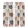 Whimsical Animal Lovers' Fluffy Highland Calves Multi-Color Christmas Lights Pastel Stars Pattern Kid Satin Pajamas Set - 3