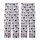 Cute Farm Animal Lovers' Soft Light Lavender Seamless Cartoon Cow Heads, Black Patches, Mixed Heart Spots Pattern Kid Satin Pajamas Set - 3