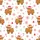 Holiday Animal Lovers' Whimsical Flat Art Highland Cow Christmas Pattern with Santa Hats, Holly Wreaths, Red & Green Snowflakes Satin Short-Sleeve Pajamas Set - 4