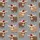 Highland Cow Lovers' Whimsical Shaggy Brown Cow Red Pink Floral Crown Heather Grey Print Satin Short-Sleeve Pajamas Set - 4