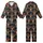 Animal Lovers' Whimsical Cow Heads with Glasses & Floral Crowns, Humorous Typography, Earthy Tones & Plaid Hint Kid Satin Pajamas Set - 1