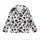 Modern Style Enthusiasts' Dynamic Black White Organic Interconnected Rounded Shapes Pattern Kid Satin Pajamas Set - 2