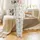 Western Culture Admirers' Muted Blue-Grey Vintage Woodcut Cowboy & Desert Botanical Repeating Pattern Satin Pajamas Set - 2