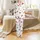 Cocktail & Dessert Lovers' Whimsical Martini Champagne Heart Cherry Golden Amber Flat Pattern Satin Pajamas Set - 2