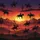 Western Enthusiasts' Wild West Sunset Yellow Orange Red Purple Sky Cowboy Horse Silhouette Pattern Satin Pajamas Set - 4