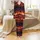 Western Enthusiasts' Wild West Sunset Yellow Orange Red Purple Sky Cowboy Horse Silhouette Pattern Satin Pajamas Set - 2