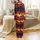Western Enthusiasts' Wild West Sunset Yellow Orange Red Purple Sky Cowboy Horse Silhouette Pattern Satin Pajamas Set - 3