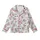 Cat Lovers' Whimsical Pink Crown Cartoon Cats, Soft Pink Rose Blossom, Sage Green, Pastel Blue Pattern Kid Satin Pajamas Set - 2