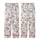 Cat Lovers' Whimsical Pink Crown Cartoon Cats, Soft Pink Rose Blossom, Sage Green, Pastel Blue Pattern Kid Satin Pajamas Set - 3