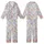 Animal Lovers' Cute Stylized Cartoon Forest Animals Seamless Pattern with Pastel Bears, Foxes, Rabbits on Heathered Light Grey Kid Satin Pajamas Set - 1
