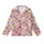 Women's Cheerful Pastel Pink White Cartoon Bunny Purple Yellow Flower Orange Heart Illustrative Pattern Kid Satin Pajamas Set - 2