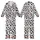 Cute Animal Lovers' Seamless Black Cow Spot All-Over Print with Adorable Pink-Eared Cartoon Cows & Milk Bottle Motif Kid Satin Pajamas Set - 1