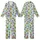 Whimsical Lovers' Cute Pastel Blue Avocado Strawberry Leopard Heart 'Sleep Sweet' Pattern Kid Satin Pajamas Set - 1