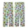 Whimsical Lovers' Cute Pastel Blue Avocado Strawberry Leopard Heart 'Sleep Sweet' Pattern Kid Satin Pajamas Set - 3