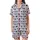 Cute Farm Animal Lovers' Soft Light Lavender Seamless Cartoon Cow Heads, Black Patches, Mixed Heart Spots Pattern Satin Short-Sleeve Pajamas Set - 2