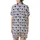 Cute Farm Animal Lovers' Soft Light Lavender Seamless Cartoon Cow Heads, Black Patches, Mixed Heart Spots Pattern Satin Short-Sleeve Pajamas Set - 3