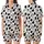 Whimsical Design Lovers' Seamless Black White Pink Hand-Drawn Cowhide Spot Cartoon Cow Mushroom Pattern Satin Short-Sleeve Pajamas Set - 1