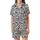 Farm Life Admirers' Black White Organic Splotch Abstract Cow Pattern Satin Short-Sleeve Pajamas Set - 2