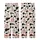 Cute Cartoon Style Fans' Cream Off-White Black Cow Print, Pink Cartoon Cow Faces & 'Sweet Milk' Pattern Kid Satin Pajamas Set - 3