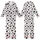 Modern Style Enthusiasts' Irregular Black Cow Spot White Pastel Pink Abstract Blob Pattern Kid Satin Pajamas Set - 1